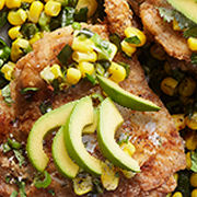 Lime Chicken Corn Poblano Salad