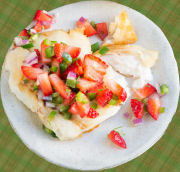 Fish with Strawberry Salsa