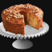 Apple Cake Caramel Glaze