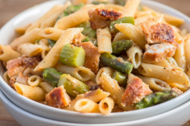 Chicken Asparagus and Penne Pasta